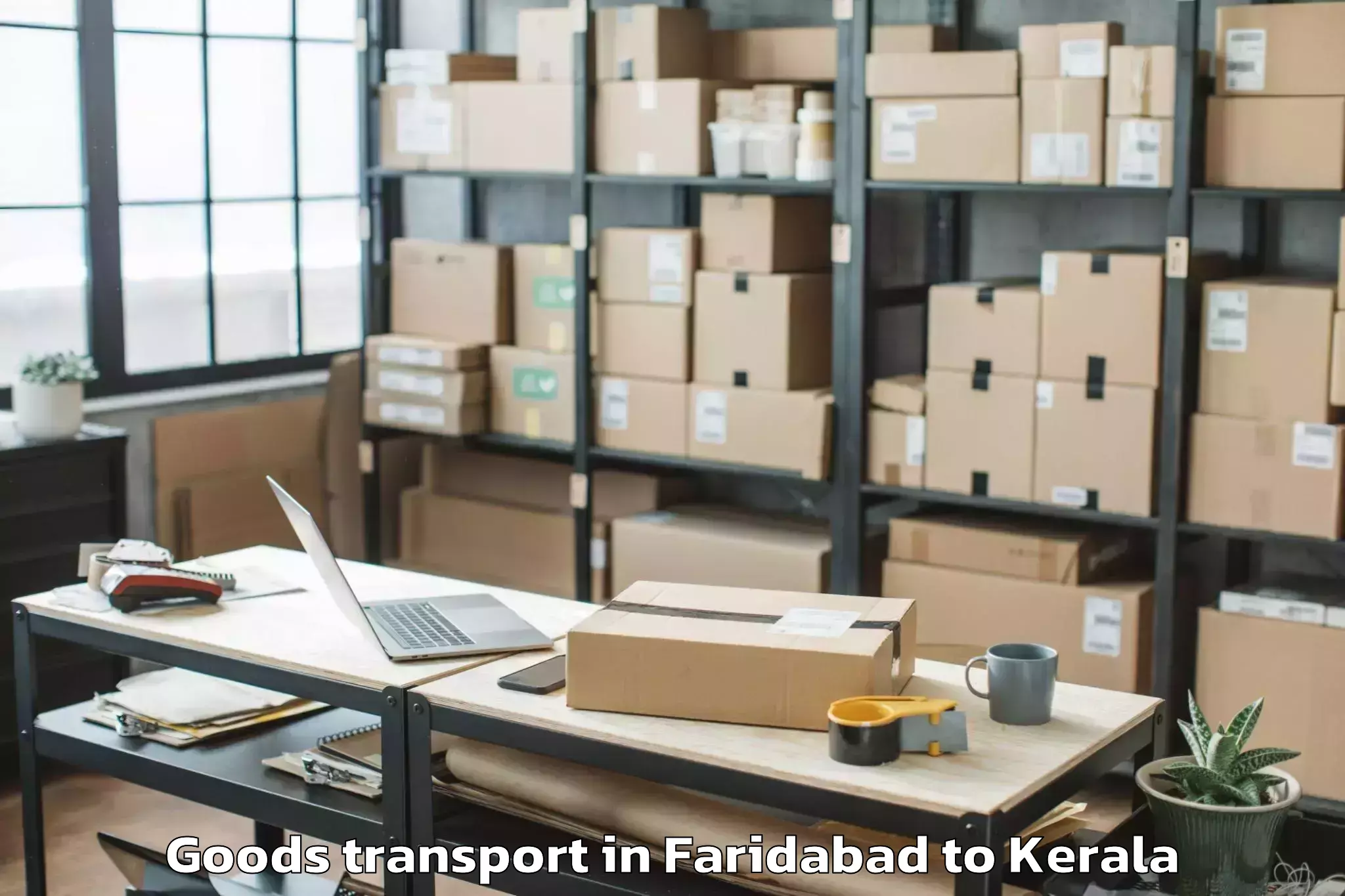 Affordable Faridabad to Azhikode Goods Transport